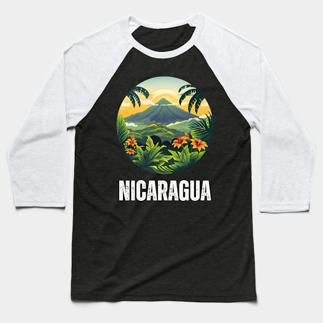 Nicaragua Baseball T-Shirt by Mary_Momerwids